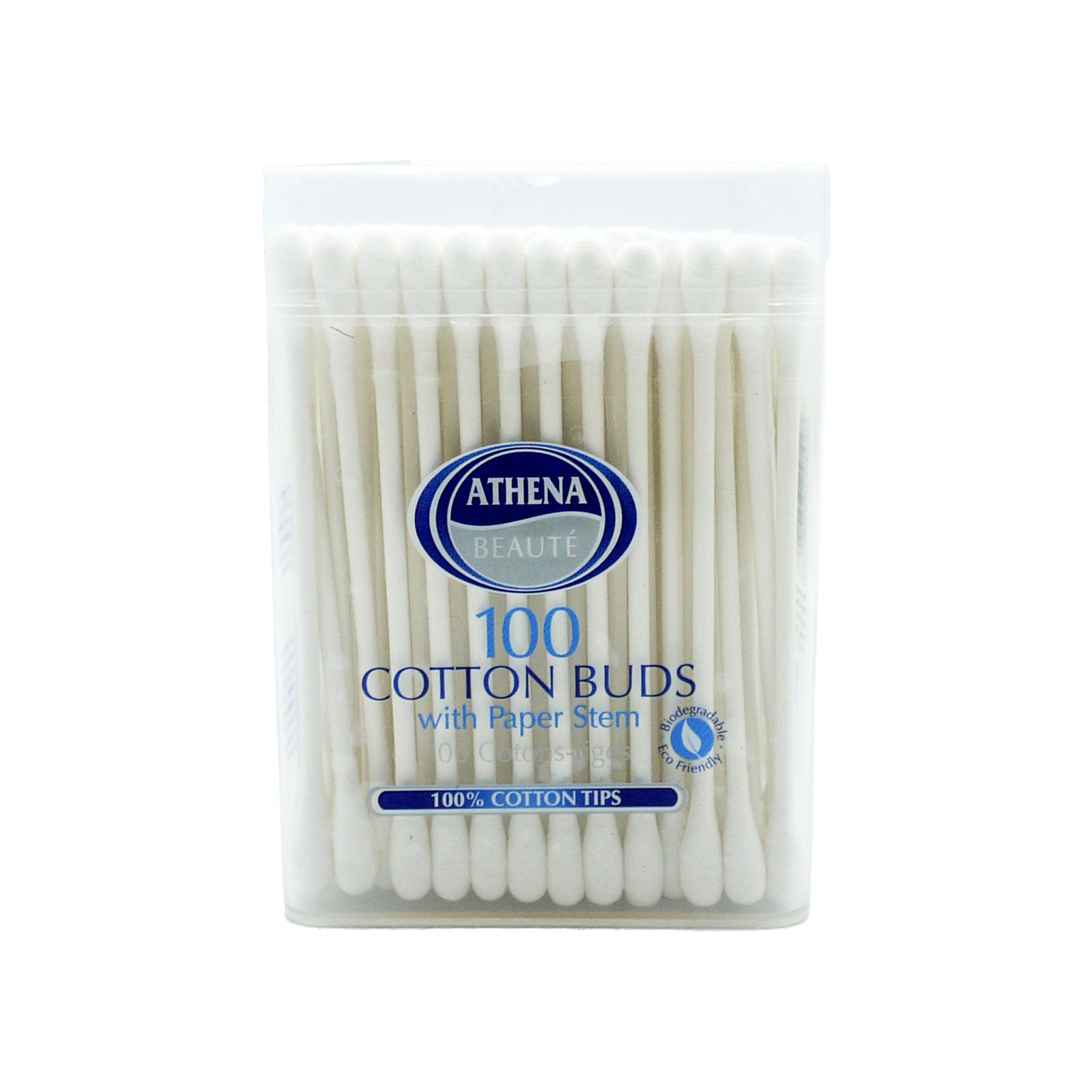 Athena Beaute Cotton Buds With Paper Stem 100pk | High Quality Tissue Product Online - Product Image Athena Beaute Cotton Buds With Paper Stem 100pk | High Quality Tissue Product Online - Product Image
